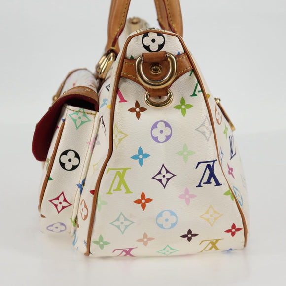 LOUIS VUITTON Monogram Multicolor Rita Bag 2way White M40125 LV Auth 125339V