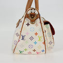 LOUIS VUITTON Monogram Multicolor Rita Bag 2way White M40125 LV Auth 125339V-5