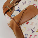 LOUIS VUITTON Monogram Multicolor Claudia Hand Bag White M40193 LV Auth 125340V-9