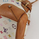 LOUIS VUITTON Monogram Multicolor Claudia Hand Bag White M40193 LV Auth 125340V-14