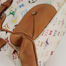 LOUIS VUITTON Monogram Multicolor Claudia Hand Bag White M40193 LV Auth 125340V-15