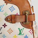 LOUIS VUITTON Monogram Multicolor Claudia Hand Bag White M40193 LV Auth 125340V-10