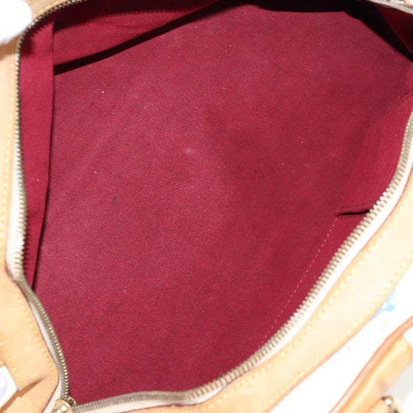 LOUIS VUITTON Monogram Multicolor Claudia Hand Bag White M40193 LV Auth 125340V