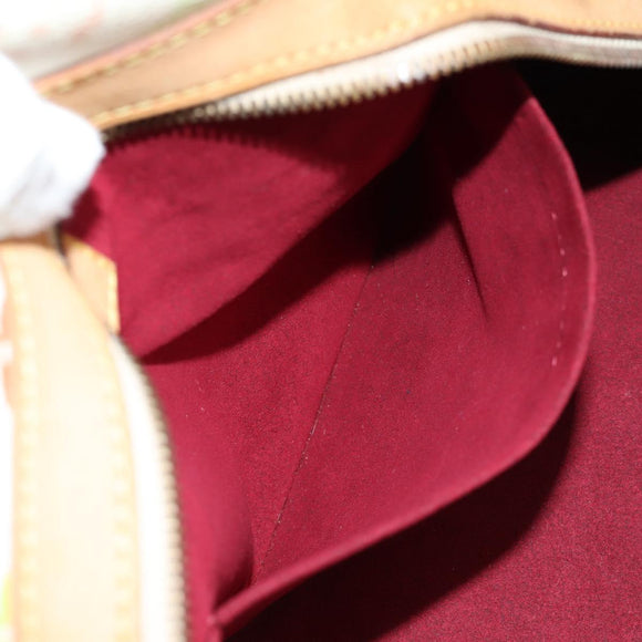 LOUIS VUITTON Monogram Multicolor Claudia Hand Bag White M40193 LV Auth 125340V