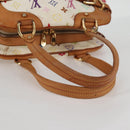LOUIS VUITTON Monogram Multicolor Claudia Hand Bag White M40193 LV Auth 125340V-7