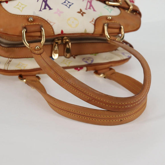 LOUIS VUITTON Monogram Multicolor Claudia Hand Bag White M40193 LV Auth 125340V