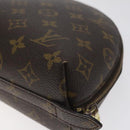LOUIS VUITTON Monogram Trousse Demi Ronde Cosmetic Pouch M47520 LV Auth 125342-15