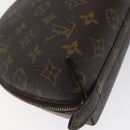 LOUIS VUITTON Monogram Trousse Demi Ronde Cosmetic Pouch M47520 LV Auth 125342-16