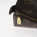 LOUIS VUITTON Monogram Trousse Demi Ronde Cosmetic Pouch M47520 LV Auth 125342-8