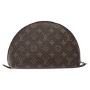 LOUIS VUITTON Monogram Trousse Demi Ronde Cosmetic Pouch M47520 LV Auth 125342-2
