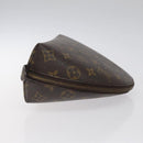 LOUIS VUITTON Monogram Trousse Demi Ronde Cosmetic Pouch M47520 LV Auth 125342-3