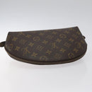 LOUIS VUITTON Monogram Trousse Demi Ronde Cosmetic Pouch M47520 LV Auth 125342-5