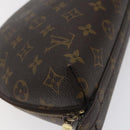 LOUIS VUITTON Monogram Trousse Demi Ronde Cosmetic Pouch M47520 LV Auth 125342-14