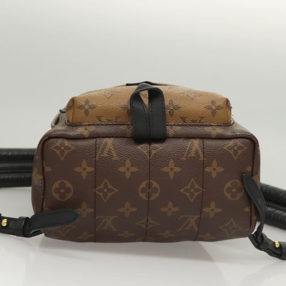 LOUIS VUITTON Monogram Reverse Palm Springs PM Backpack M44870 LV Auth 125354