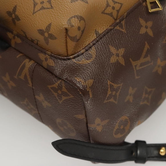 LOUIS VUITTON Monogram Reverse Palm Springs PM Backpack M44870 LV Auth 125354