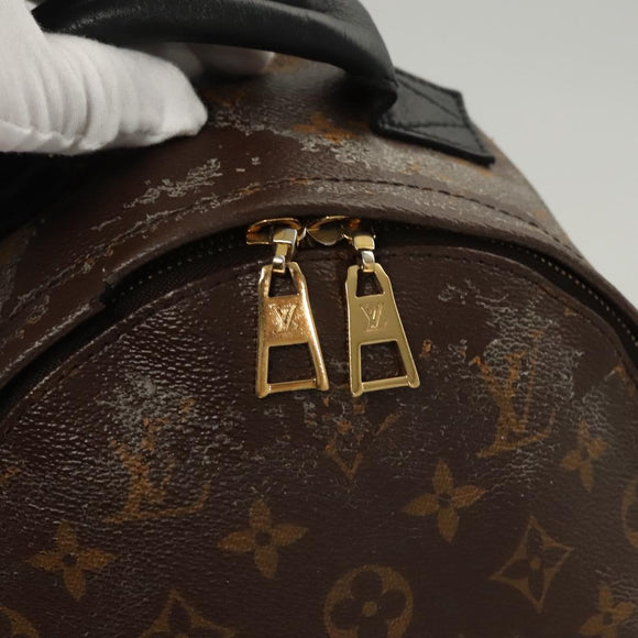 LOUIS VUITTON Monogram Reverse Palm Springs PM Backpack M44870 LV Auth 125354