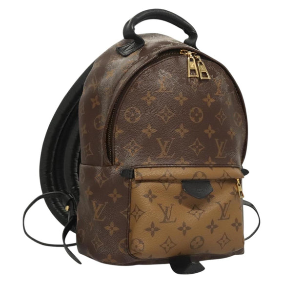 LOUIS VUITTON Monogram Reverse Palm Springs PM Backpack M44870 LV Auth 125354