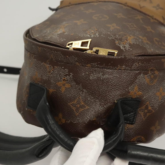 LOUIS VUITTON Monogram Reverse Palm Springs PM Backpack M44870 LV Auth 125354