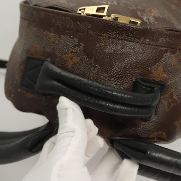 LOUIS VUITTON Monogram Reverse Palm Springs PM Backpack M44870 LV Auth 125354