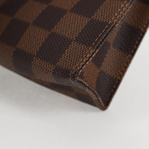 LOUIS VUITTON Damier Ebene Poche Toilette 15 Pouch N47548 LV Auth 125355V