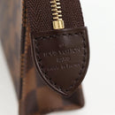 LOUIS VUITTON Damier Ebene Poche Toilette 15 Pouch N47548 LV Auth 125355V-8