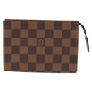 LOUIS VUITTON Damier Ebene Poche Toilette 15 Pouch N47548 LV Auth 125355V-13