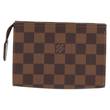 LOUIS VUITTON Damier Ebene Poche Toilette 15 Pouch N47548 LV Auth 125355V - 0