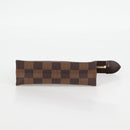 LOUIS VUITTON Damier Ebene Poche Toilette 15 Pouch N47548 LV Auth 125355V-6