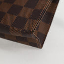 LOUIS VUITTON Damier Ebene Poche Toilette 15 Pouch N47548 LV Auth 125355V-14