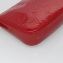 LOUIS VUITTON Vernis Pochette Accessoires Pouch Pomme D'amour M91577 Auth 125358-16