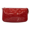 LOUIS VUITTON Vernis Pochette Accessoires Pouch Pomme D'amour M91577 Auth 125358-13