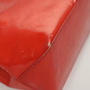 LOUIS VUITTON Monogram Vernis Reade PM Hand Bag Red Rouge M91088 LV Auth 125359-14