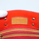 LOUIS VUITTON Monogram Vernis Reade PM Hand Bag Red Rouge M91088 LV Auth 125359-17