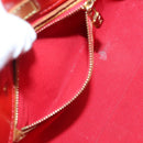 LOUIS VUITTON Monogram Vernis Reade PM Hand Bag Red Rouge M91088 LV Auth 125359-21