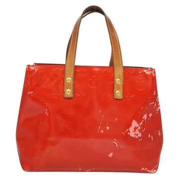 LOUIS VUITTON Monogram Vernis Reade PM Hand Bag Red Rouge M91088 LV Auth 125359 - 0