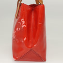 LOUIS VUITTON Monogram Vernis Reade PM Hand Bag Red Rouge M91088 LV Auth 125359-4