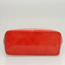 LOUIS VUITTON Monogram Vernis Reade PM Hand Bag Red Rouge M91088 LV Auth 125359-5