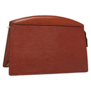 LOUIS VUITTON Epi Trousse Crete Pouch Brown M48403 LV Auth 125363-1
