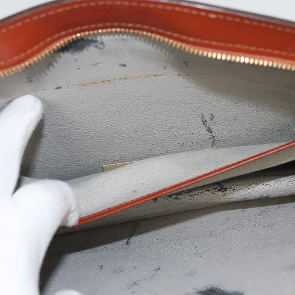 LOUIS VUITTON Epi Trousse Crete Pouch Brown M48403 LV Auth 125363