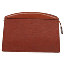 LOUIS VUITTON Epi Trousse Crete Pouch Brown M48403 LV Auth 125363-13