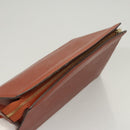 LOUIS VUITTON Epi Trousse Crete Pouch Brown M48403 LV Auth 125363-5