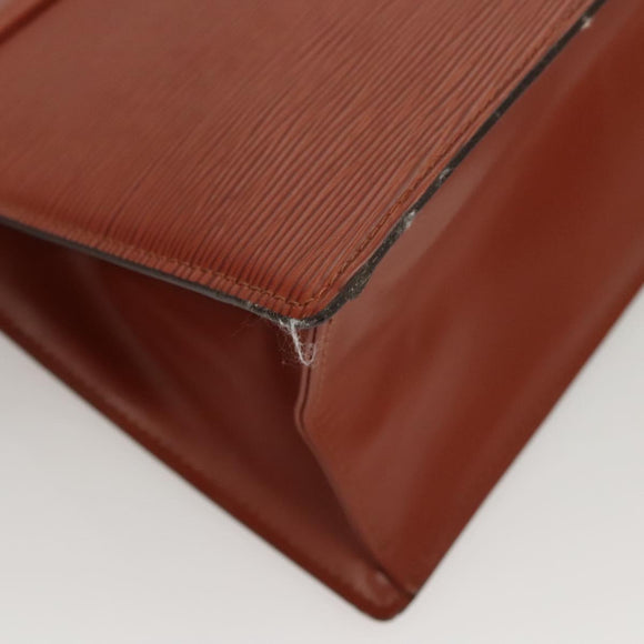 LOUIS VUITTON Epi Trousse Crete Pouch Brown M48403 LV Auth 125363