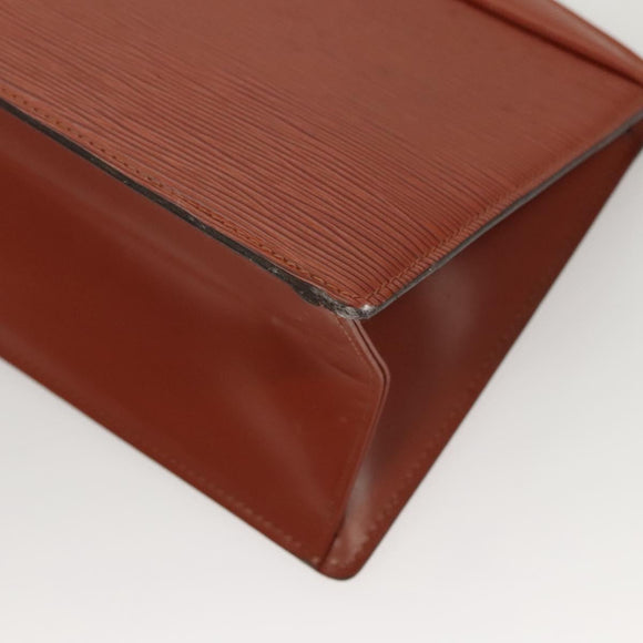 LOUIS VUITTON Epi Trousse Crete Pouch Brown M48403 LV Auth 125363