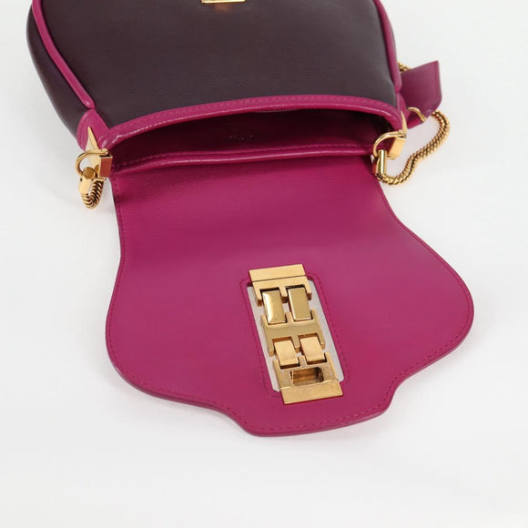 LOUIS VUITTON Art Deco Trapezio Shoulder Bag Leather Pink M97085 Auth 125367AV