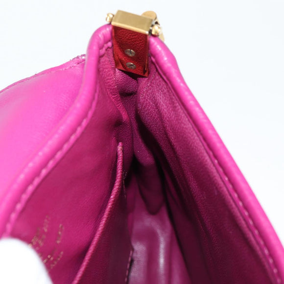 LOUIS VUITTON Art Deco Trapezio Shoulder Bag Leather Pink M97085 Auth 125367AV