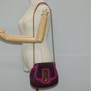 LOUIS VUITTON Art Deco Trapezio Shoulder Bag Leather Pink M97085 Auth 125367AV-29