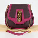 LOUIS VUITTON Art Deco Trapezio Shoulder Bag Leather Pink M97085 Auth 125367AV-12