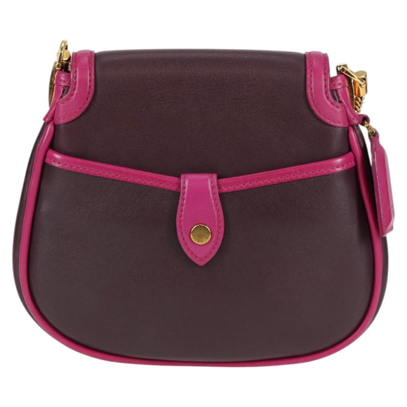 LOUIS VUITTON Art Deco Trapezio Shoulder Bag Leather Pink M97085 Auth 125367AV