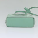 Salvatore Ferragamo Hand Bag Nylon 2way Green Gold Auth 125371-5