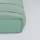 Salvatore Ferragamo Hand Bag Nylon 2way Green Gold Auth 125371-16